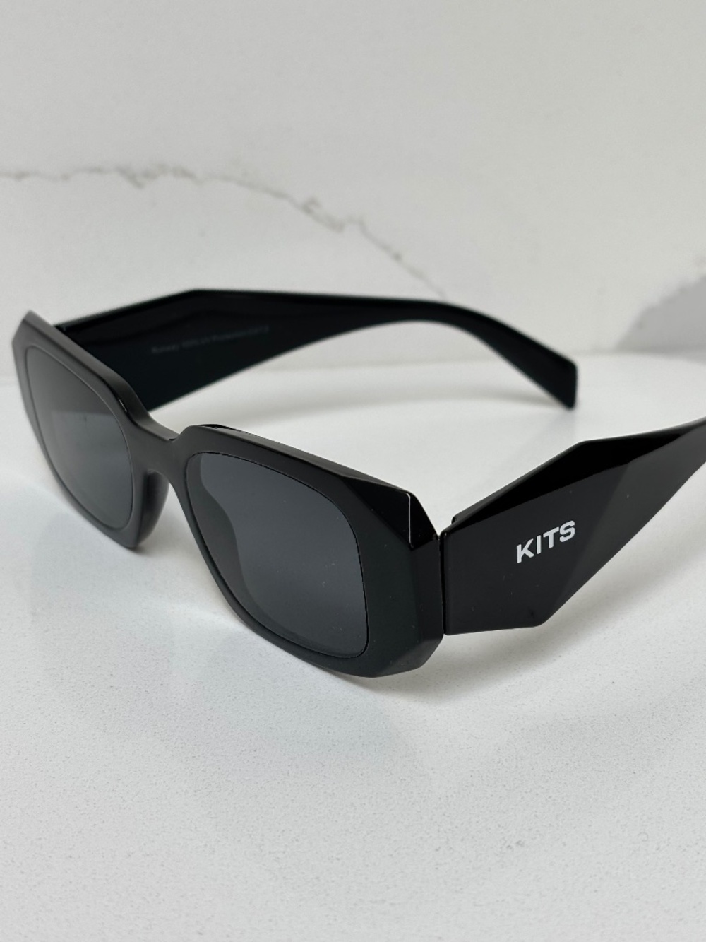 KITS Runway Glossy Black Sunglasses Women's OS